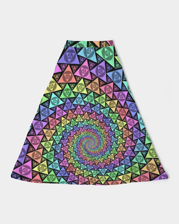 Triangularium Women's A-Line Midi Skirt