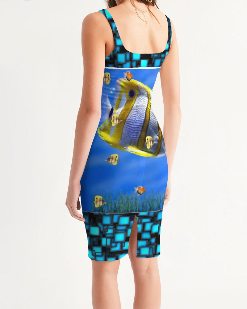 WaterWorld Women's Midi Bodycon Dress
