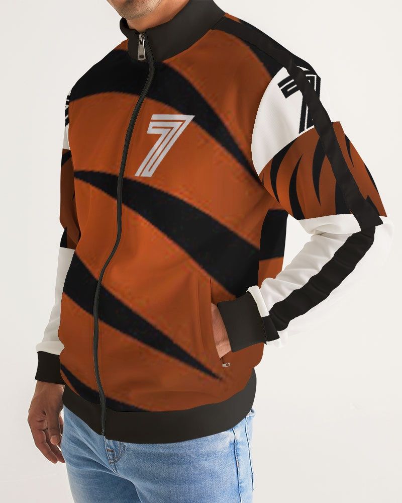 JungleDom Men's Stripe-Sleeve Track Jacket