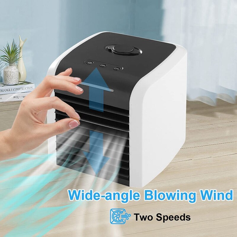 Portable Air Conditioner,Mini Personal Evaporative Air Cooler Desk Fan